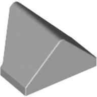 Brick Sloped 45° 2 x 1 Double / Inverted with Bottom Stud Holder / Light Bluish Gray