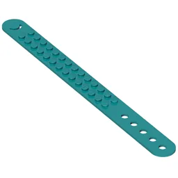 DOTS Bracelet 2 Stud Wide / Dark Turquoise