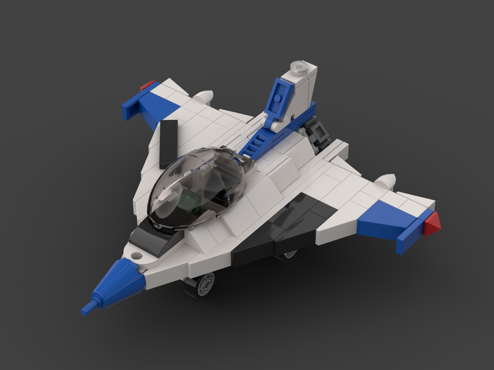Lego F-16XL2 NASA Chibi Jet