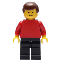 Man - Red Torso, Black Legs Brown Hair