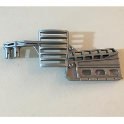 Lego Large Figure Hockey Stick with 2 Pins, 3 Holed Blade / Pearl Light Gray