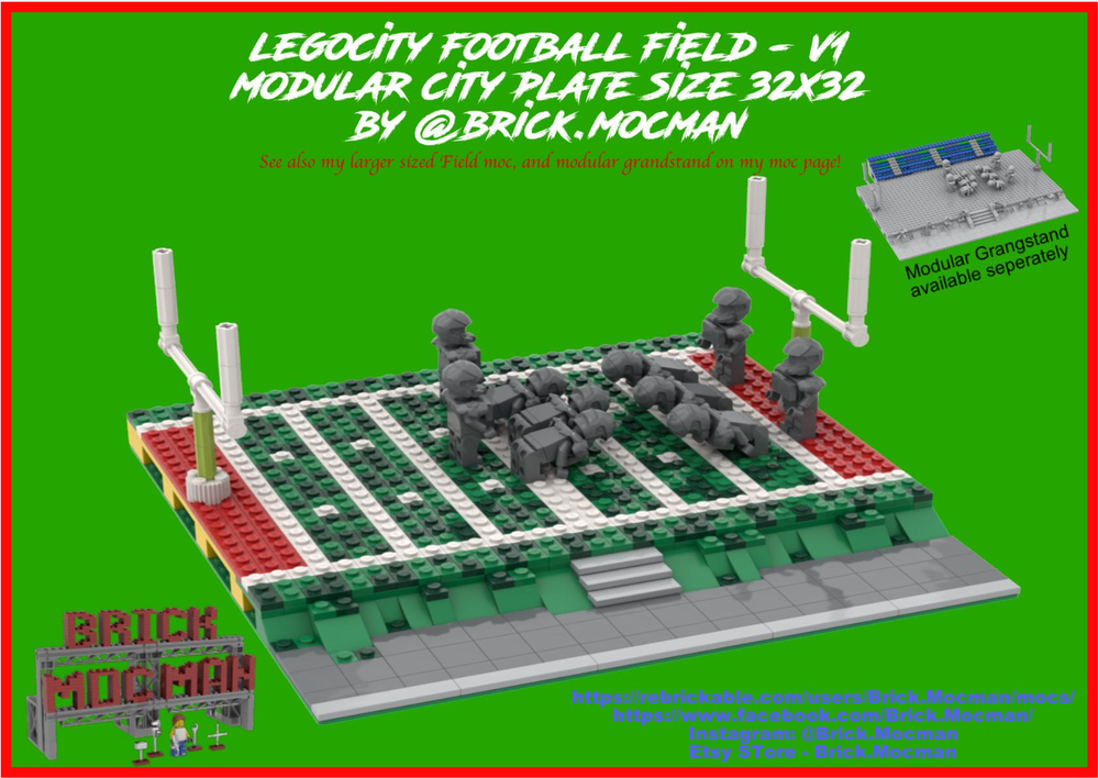 Lego City Football Field 32x32