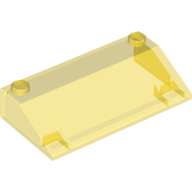 Lego Brick Sloped 33° 3 x 6 No Inner Walls / Trans-Yellow