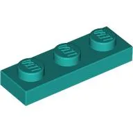 Plate 1 x 3 / Dark Turquoise