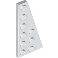Wedge Plate 6 x 3 Right / White