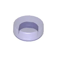 Tile Round 1 x 1 / Trans-Purple
