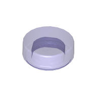 Lego Tile Round 1 x 1 / Trans-Purple
