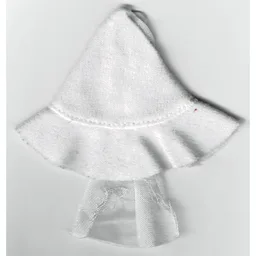 Duplo Hat with Veil / White