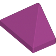 Lego Brick Sloped 45° 2 x 1 Triple with Inside Stud Holder / Magenta