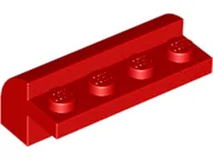 Brick Curved 2 x 4 x 1 1/3 / Red
