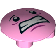 Lego Plate Round 2 x 2 with Rounded Bottom and Face Print