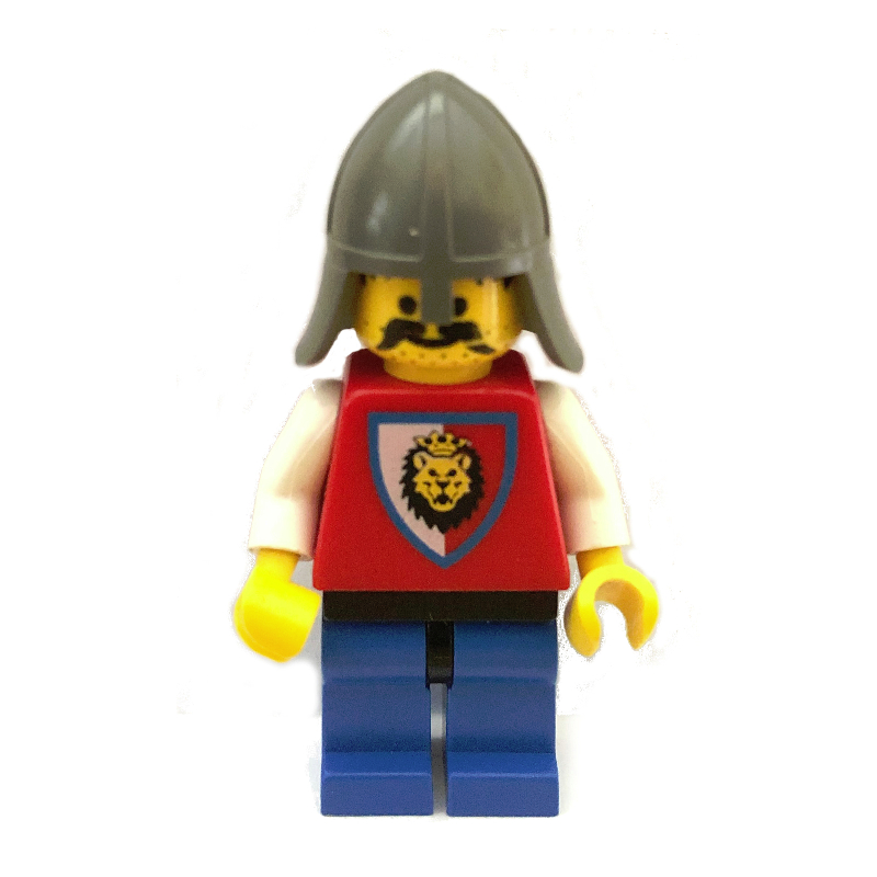 Lego Knight (Royal Knights) - Blue Legs, Dark Gray Neck-Protector
