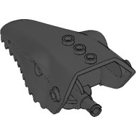 Lego Animal Body Part, Dinosaur, Mosasaurus Head, Toothed with Pin / Black