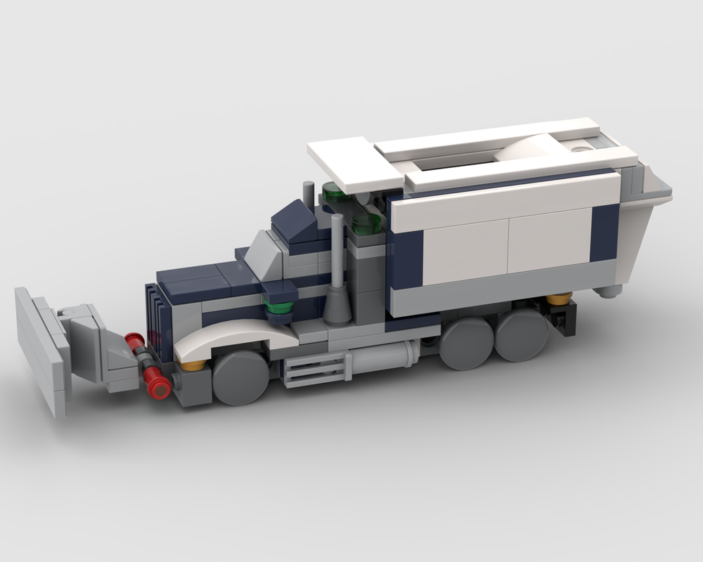Lego Big rig snowplow salt truck