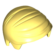 Lego Hair Smooth Combed Sideways / Bright Light Yellow