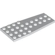 Lego Wedge Plate 4 x 9 without Stud Notches / White