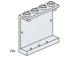 1 x 4 x 3 Wall Element Clear