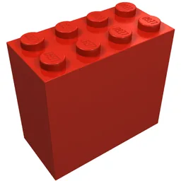 Brick 2 x 4 x 3 / Red