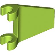 Lego Flag 2 x 2 Trapezoid with Flared Area between Clips / Lime