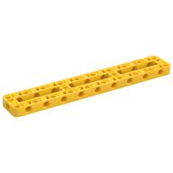 Lego Technic Beam Frame 3 x 19 with 2 Center Cross Beams, 3 Openings Thick / Yellow