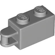 Brick Special 1 x 2 with Vertical Closed Handle on Edge / Light Bluish Gray