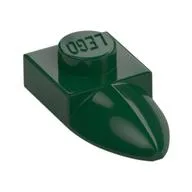 Plate Special 1 x 1 with Tooth / Dark Green