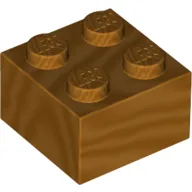 Brick 2 x 2 / Metallic Gold