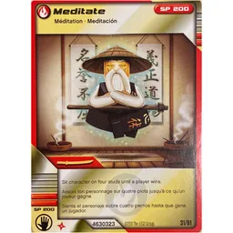 Trading Card, Ninjago Deck #1: 31 - Meditate - International Version / [No Color/Any Color]