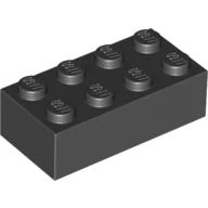 Brick 2 x 4 / Black