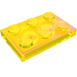 Plate 2 x 3 / Trans-Yellow