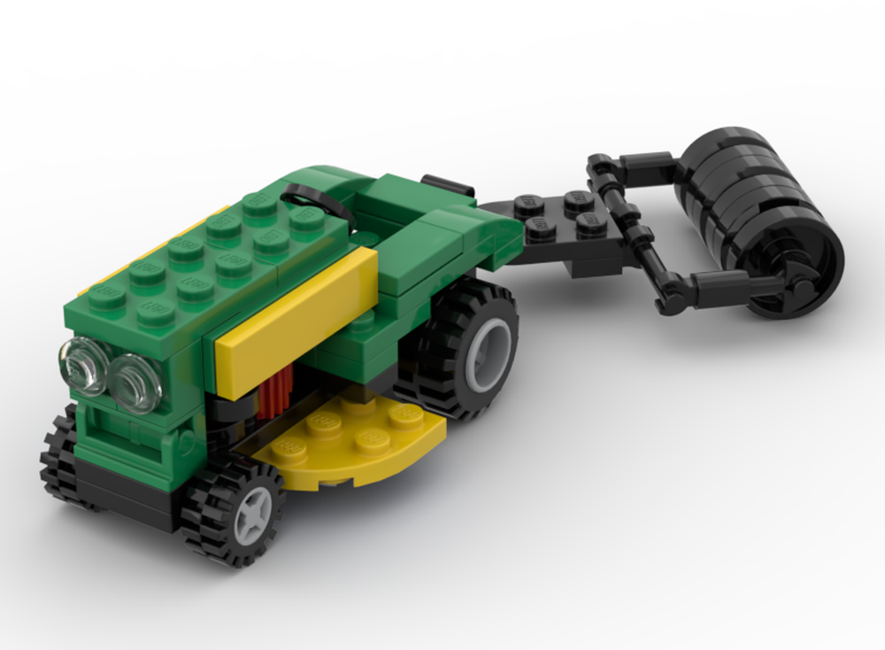Lego John Deere Garden Tractor With Roller