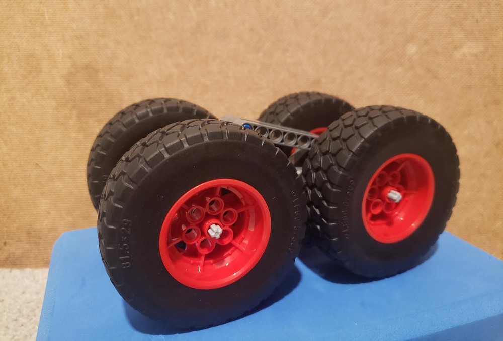Lego Full Wheel Drive Pull Back Flip Car
