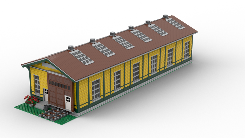 Lego Modular Engine Shed