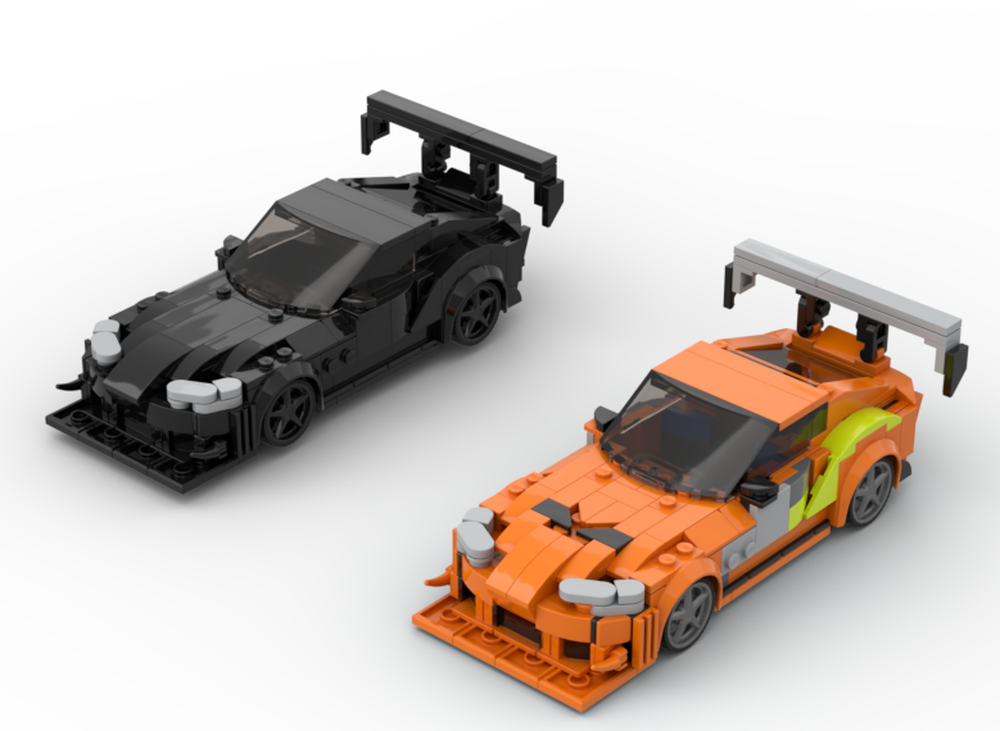 Lego toyota supra Fast and Furious and LBWK