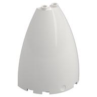 Lego Cone Half 6 x 3 x 6 (Elliptic Paraboloid) / White