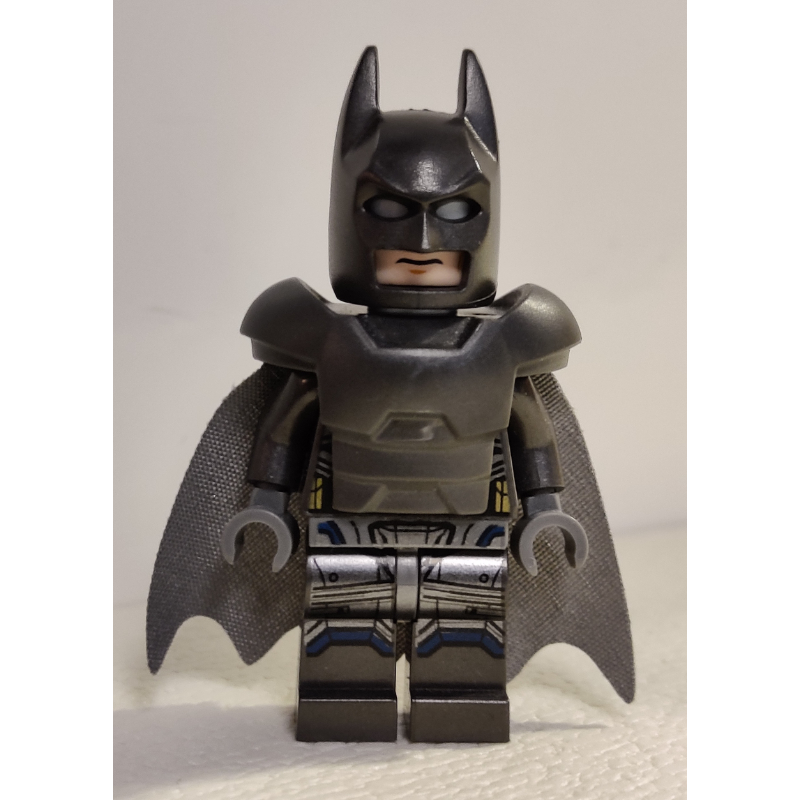 Lego Batman, Pearl Titanium Suit, Dark Bluish Gray Cape, Pearl Dark Gray Cowl, Armor