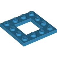 Plate Special 4 x 4 with 2 x 2 Opening / Dark Azure
