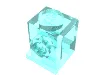Brick Special 1 x 1 with Headlight / Trans-Light Blue