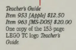 LEGO TC logo Teacher's Guide (Apple)