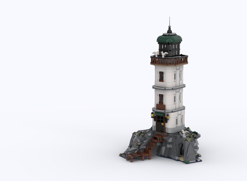 Lego Lighthouse of Grimsmouth Cove - Motorized Edition