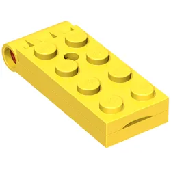 Hinge Plate 2 x 5 with Large Hole [Complete Assembly] / Yellow