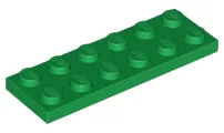 Plate 2 x 6 / Green