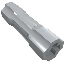 Technic Driving Ring Connector Smooth [4 rounded side walls] / Light Bluish Gray
